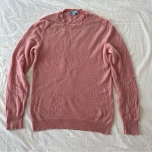 Antonio Melani Pink 100% Cashmere Crewneck Sweater Size Medium Soft Luxury Knit